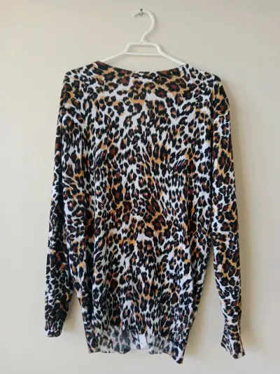 Cárdigan de mujer estampado animal print - miniatura 2