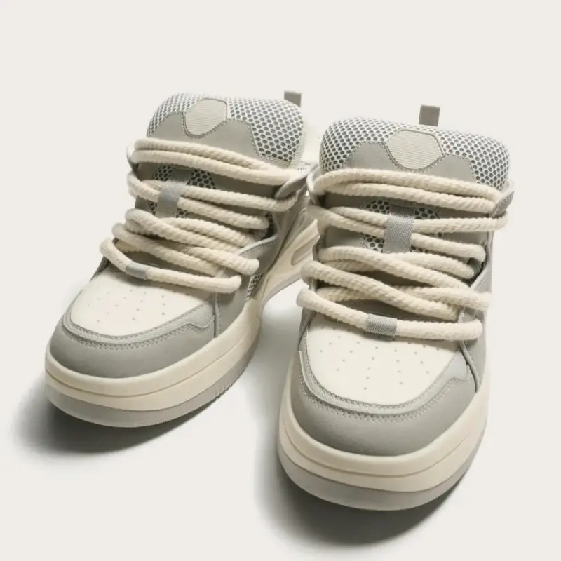 Zapatillas deportivas grises con suela antidesliz - 2