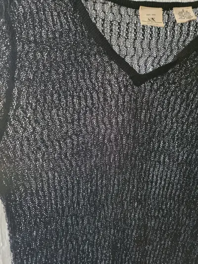 Suéter negro de punto Armani Exchange - miniatura 3