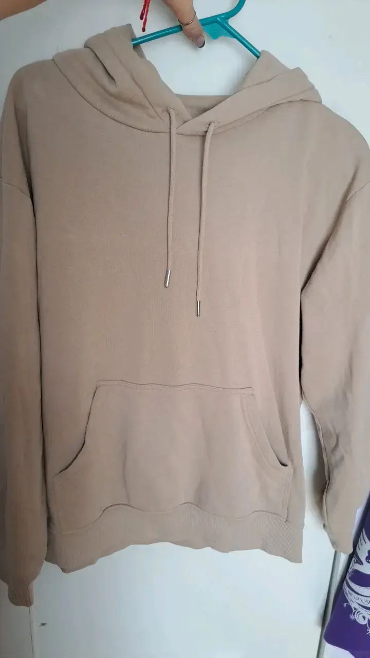 Polerón beige con capucha H&M - 1