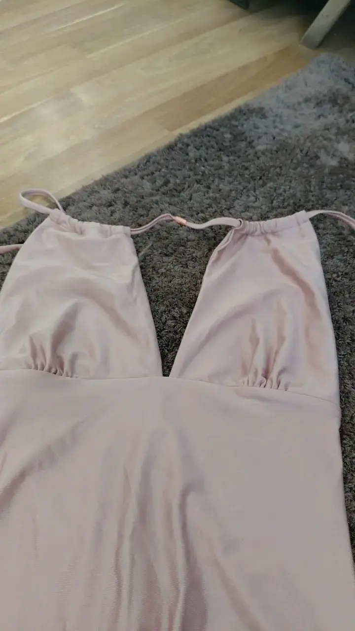 Traje de baño entero color rosa claro - 2