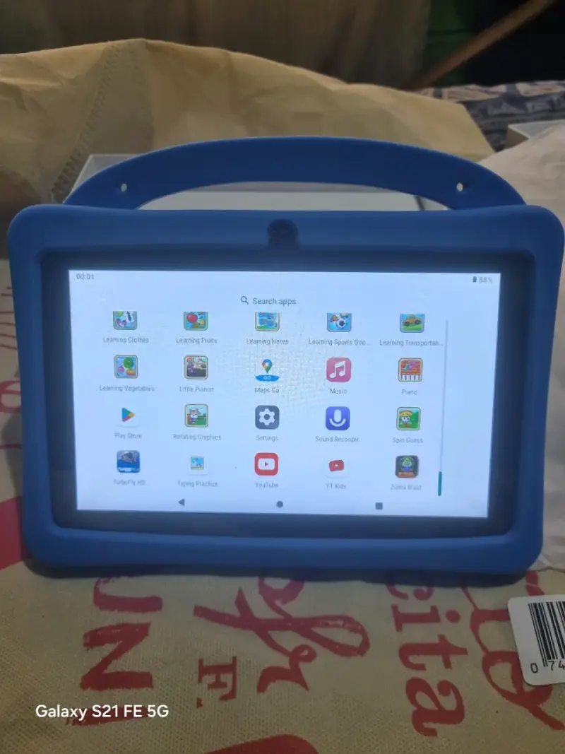 Tablet infantil NUEVA con funda protectora azul - 2