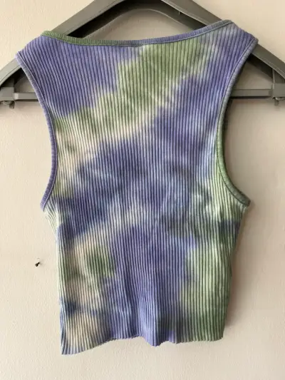 Crop top tie-dye rib-knit Opposite - miniatura 4