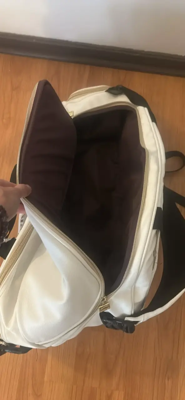 Bolso de pádel Slazenger blanco con compartimentos - 3