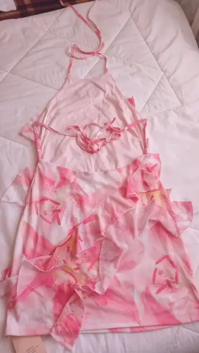 Vestido corto floral rosa Sheinbae - miniatura 3