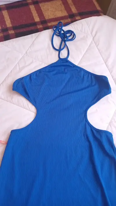 Vestido azul sin mangas Shein talla XL - miniatura 2