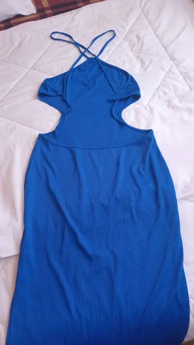 Vestido azul sin mangas Shein talla XL - miniatura 3
