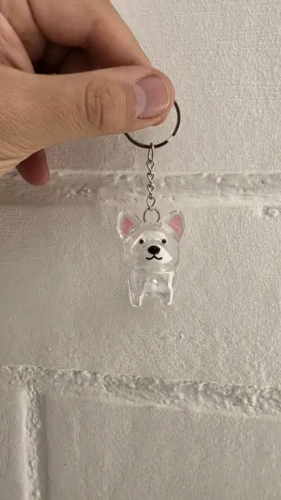 Set Llaveros contenedores de pelito de perritos(5) - miniatura 3