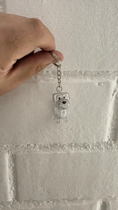 Set Llaveros contenedores de pelito de perritos(5) - miniatura 4