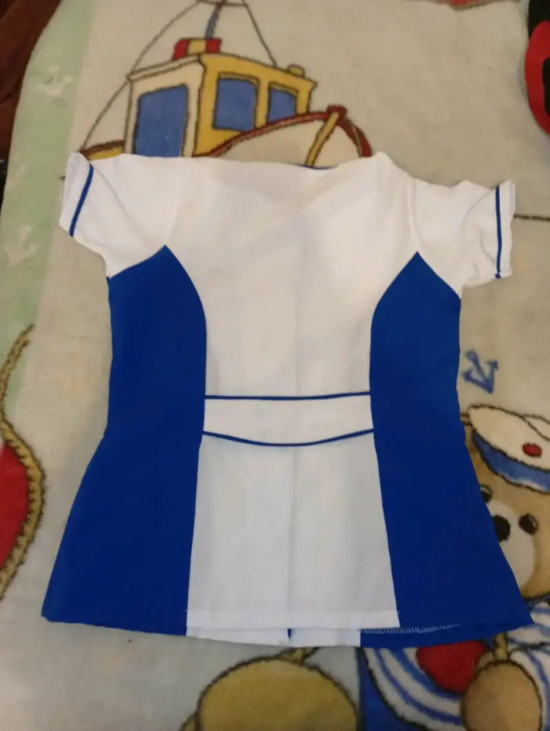 Blusa de uniforme IPG azul y blanca - 2