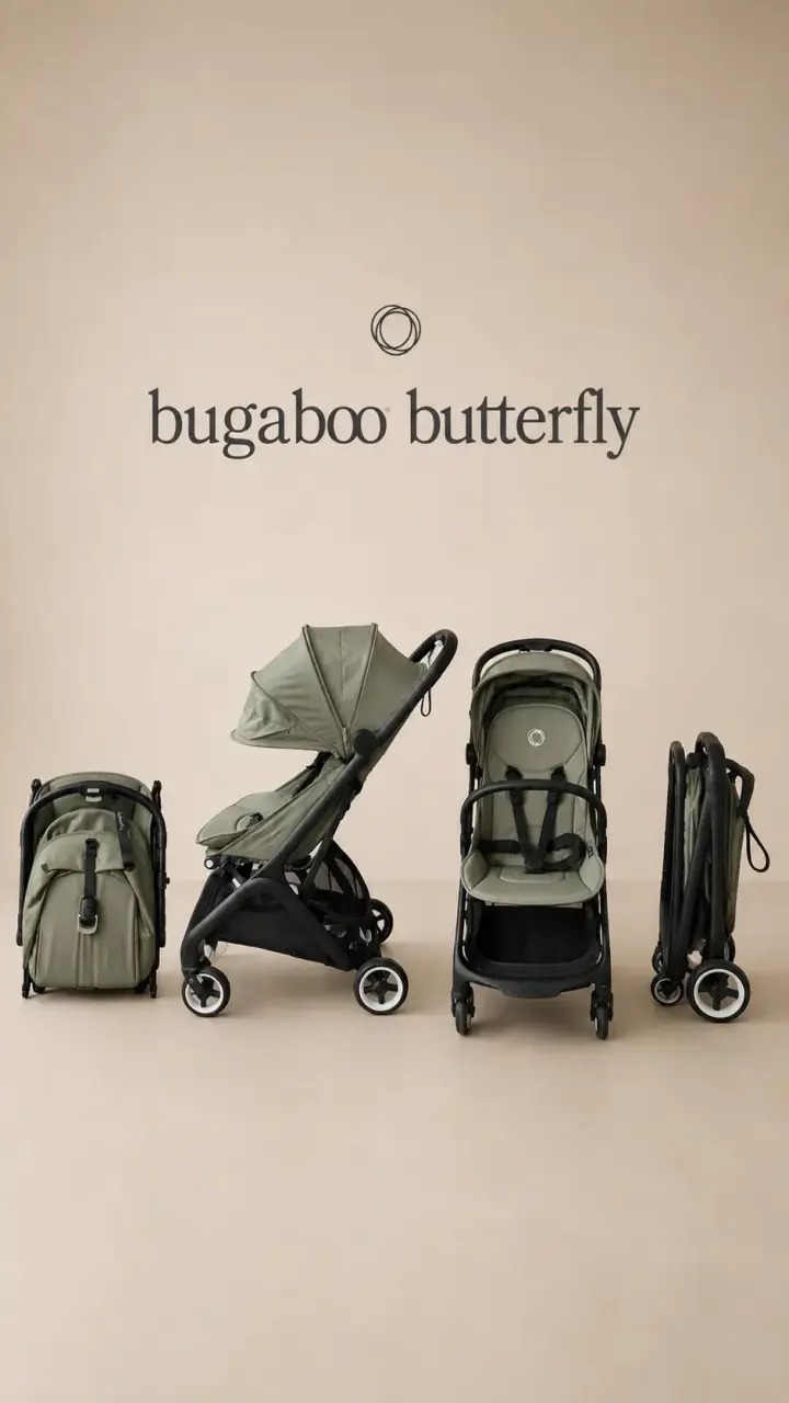 Coche de bebé plegable Bugaboo Butterfly verde