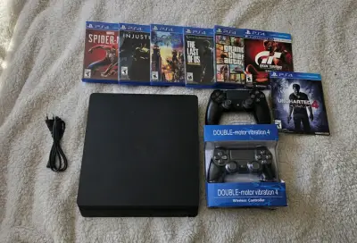 Consola PS4 Slim con juegos y dos controles - miniatura 2