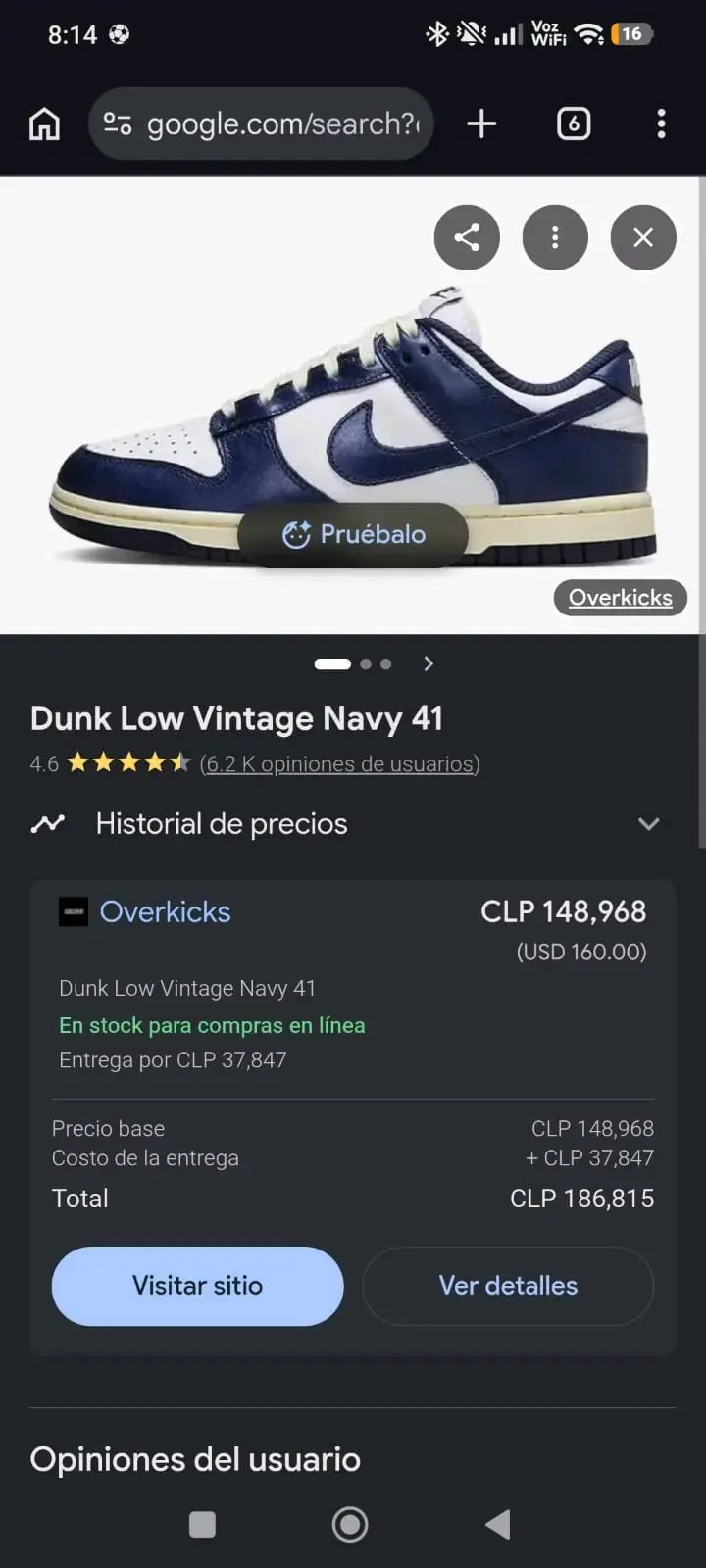 Zapatillas Nike Dunk Low Vintage Navy - 3