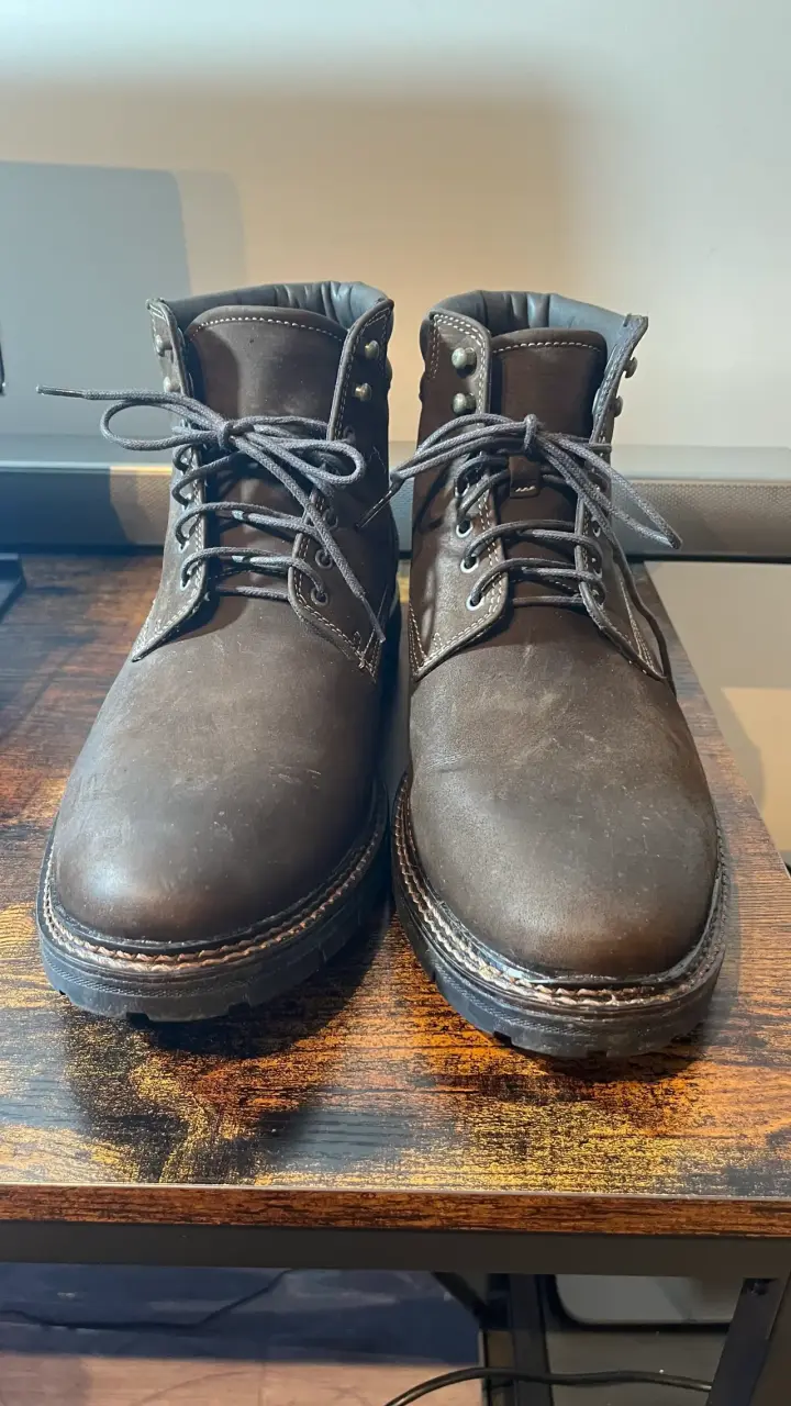 Botas de cuero marrón para hombre Demócrata - 1