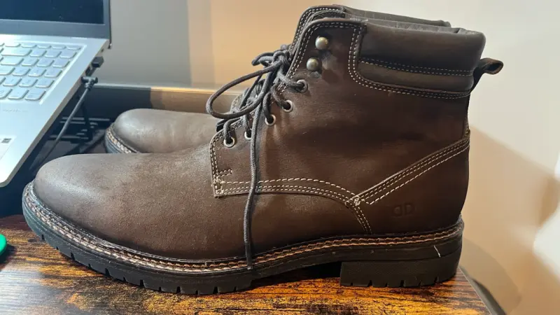 Botas de cuero marrón para hombre Demócrata - 3