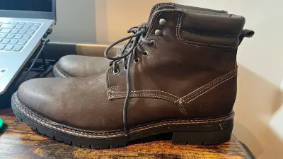 Botas  de cuero marrón para hombre Demócrata - miniatura 3