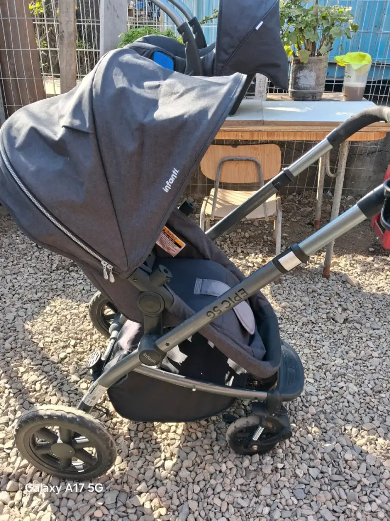 Coche de bebé Infanti epic 5g plegable gris - 5