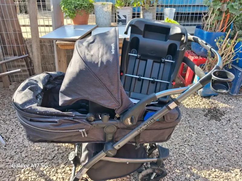 Coche de bebé Infanti epic 5g plegable gris - 11