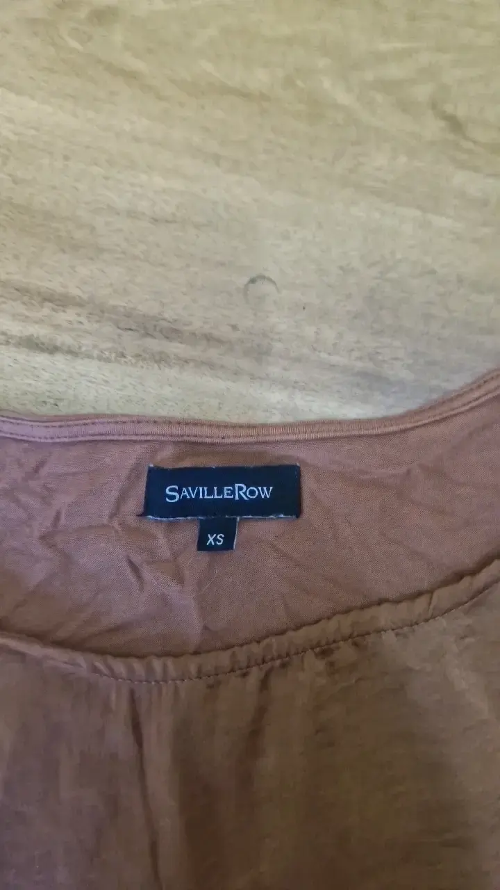 Blusa color terracota con lazo Saville Row - 3