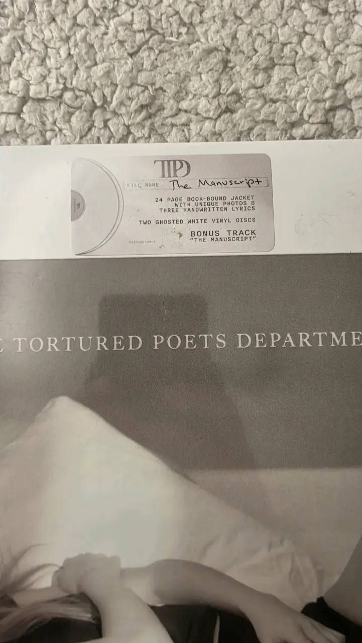 Vinilo TTPD (The Manuscript) Taylor Swift - 4