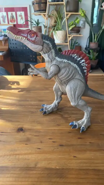Figura de dinosaurio spinosaurio jurassic world - miniatura 1