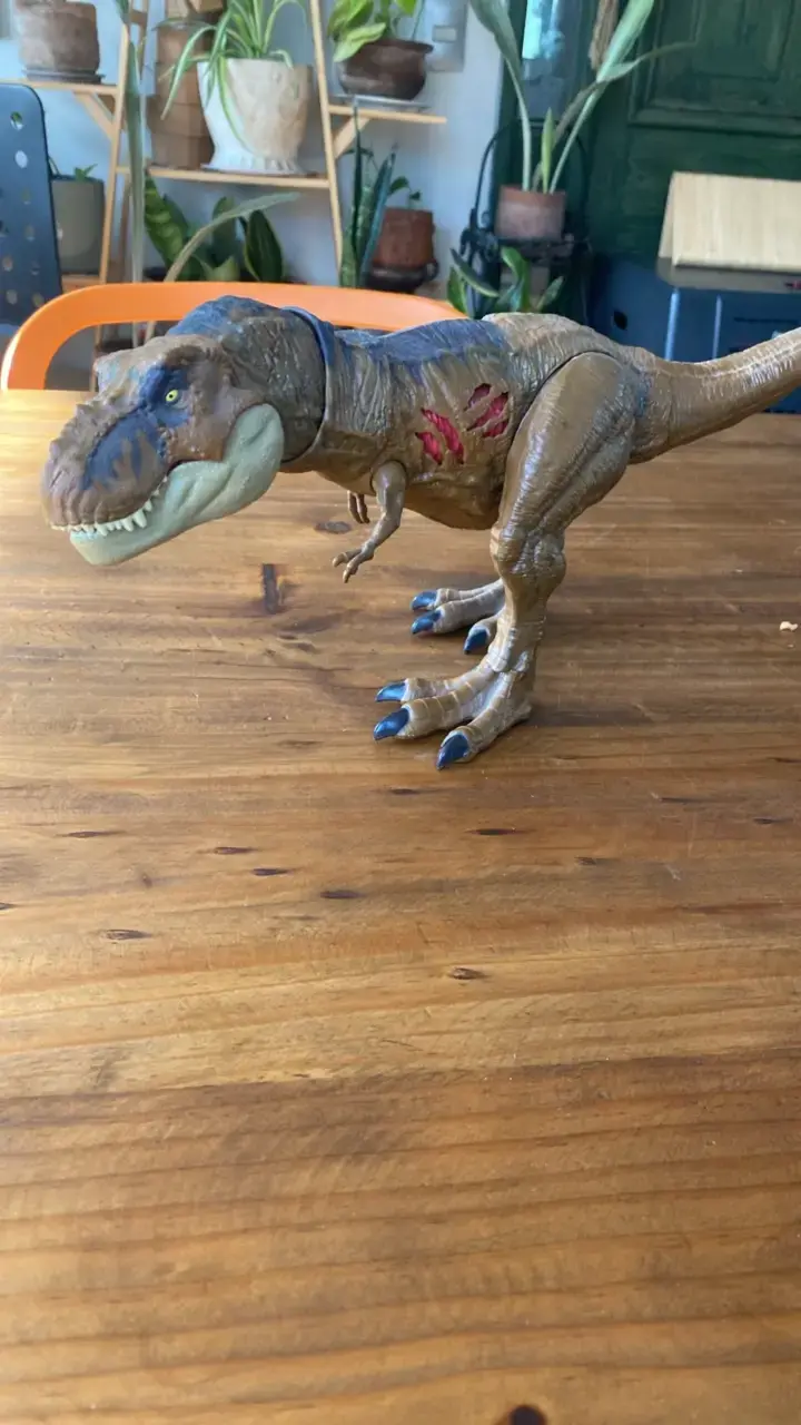 Figura de dinosaurio T-Rex jurassic world - 1