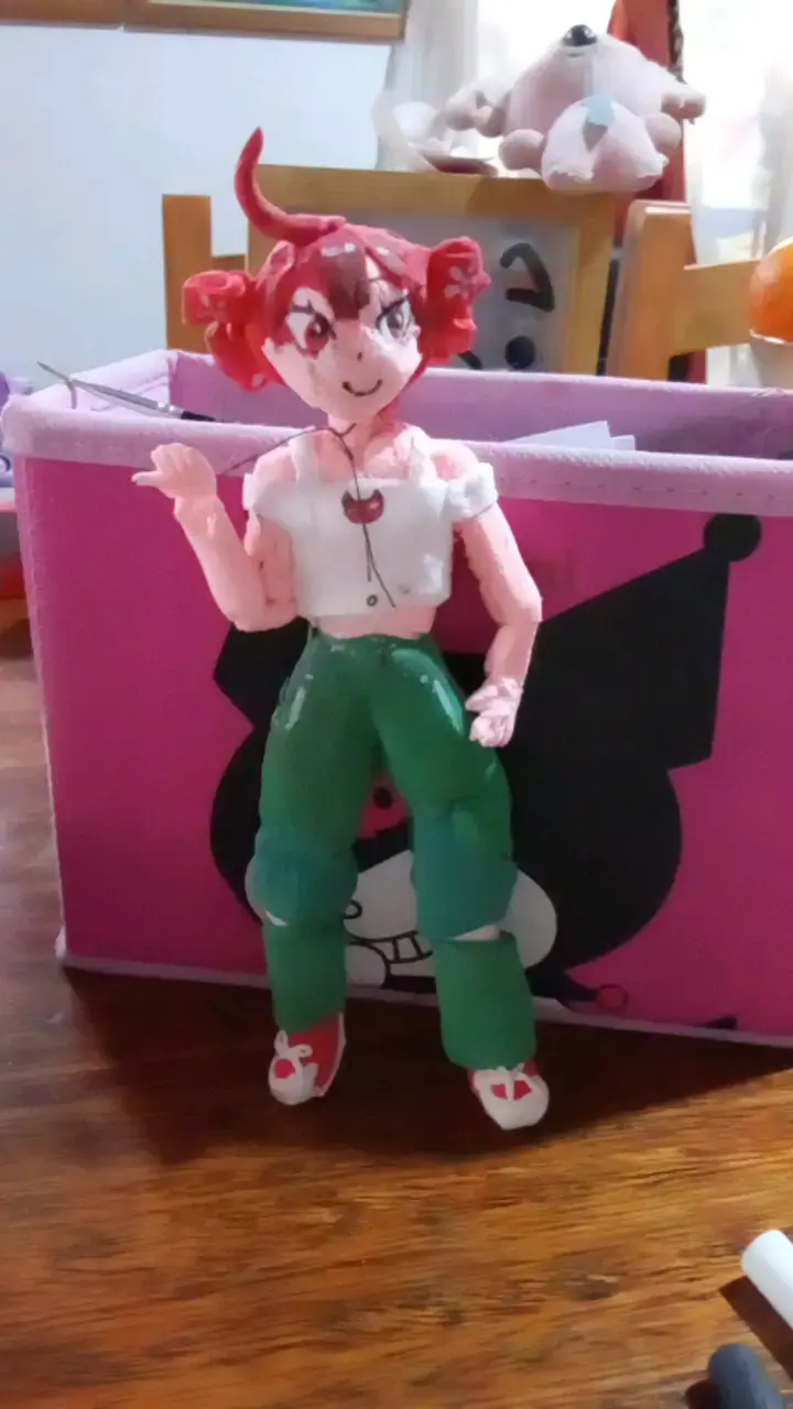 Kasane teto arcilla hecha a mano figura anime - 1