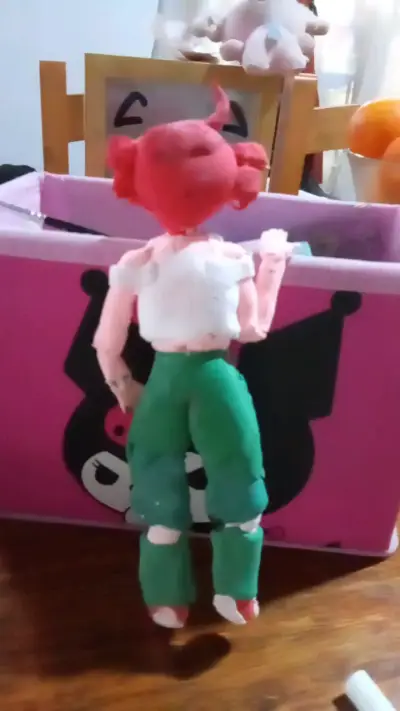Kasane teto arcilla hecha a mano figura anime - miniatura 2