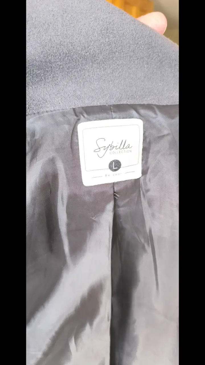 Abrigo gris grafito Sybilla para mujer - 4