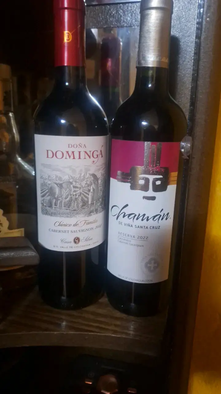 Vinos Cabernet Sauvignon Doña Dominga y Chamán Reserva