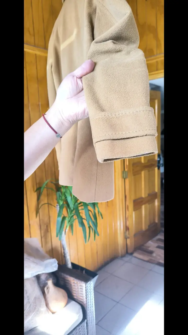Abrigo de lana color camel para mujer Sybilla - 3