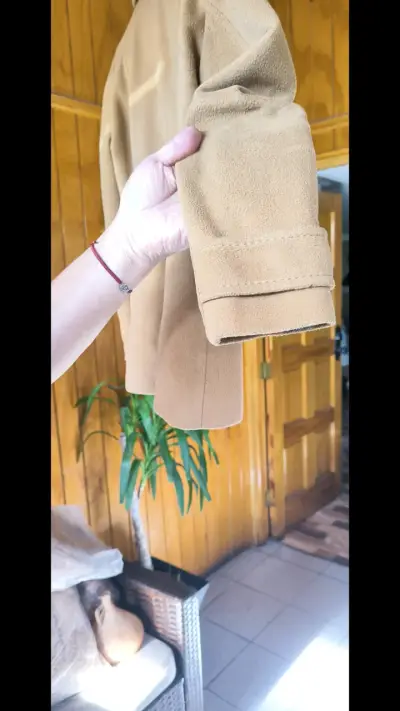 Abrigo de lana color camel para mujer Sybilla - miniatura 3