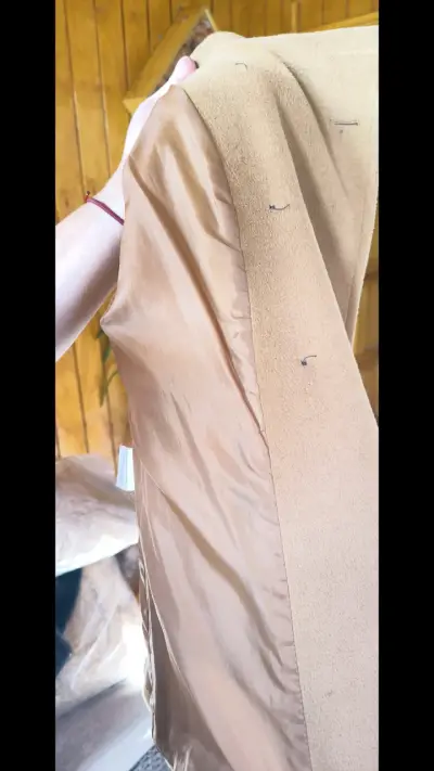Abrigo de lana color camel para mujer Sybilla - miniatura 5