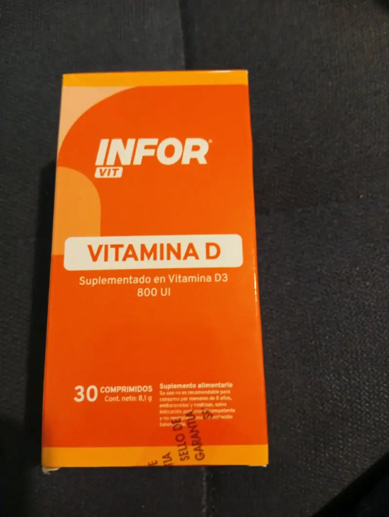 Suplemento de Vitamina D Infor Vit 800 UI