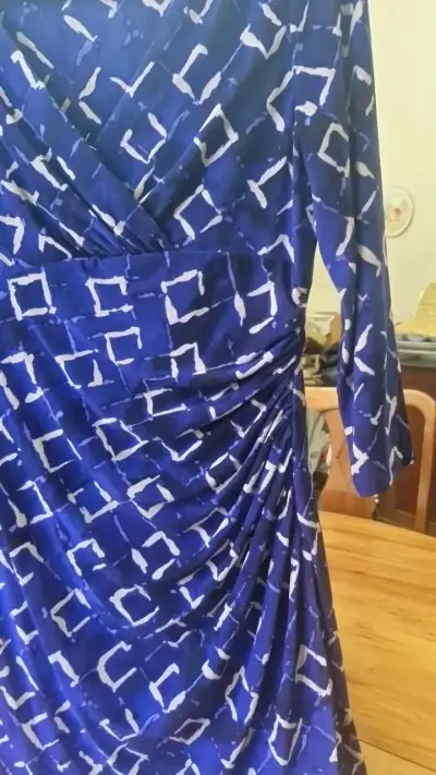 Vestido azul estampado Lauren Ralph Lauren - miniatura 2