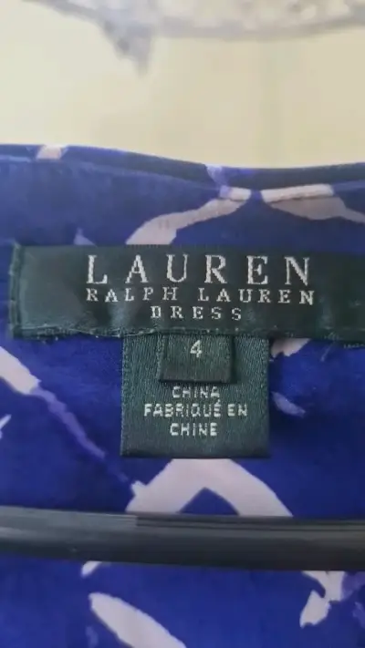 Vestido azul estampado Lauren Ralph Lauren - miniatura 4