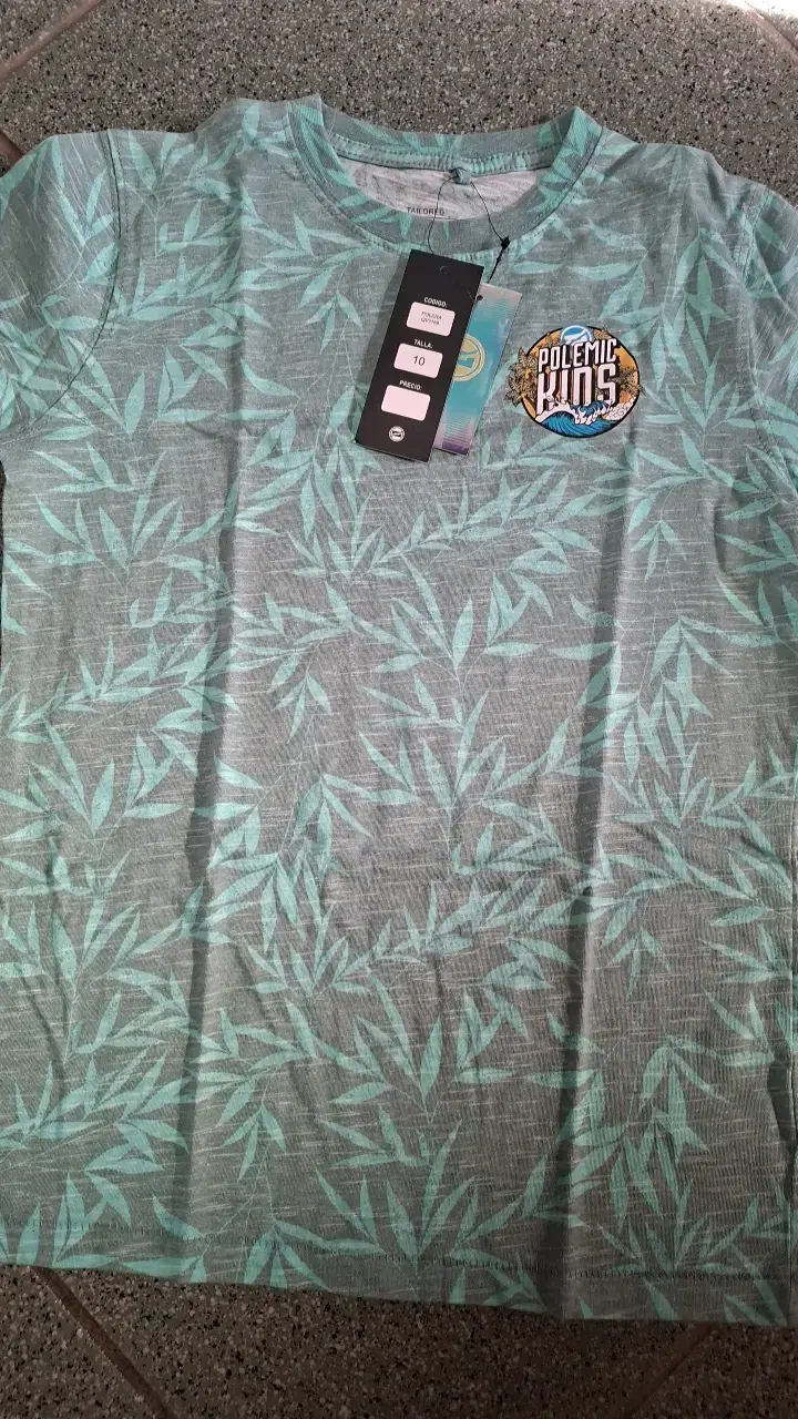 Polera estampada verde Polemic Kids para niños - 2