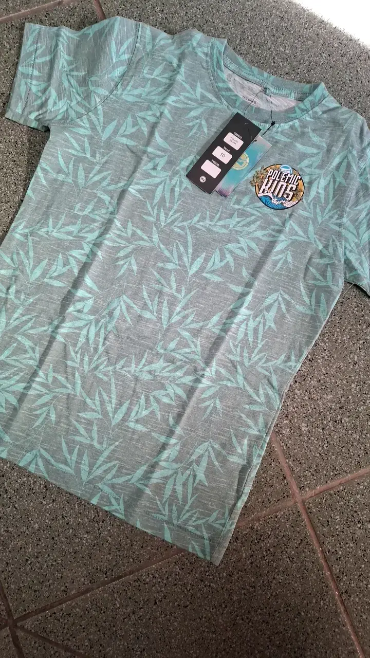 Polera estampada verde Polemic Kids para niños - 3