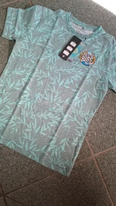Polera estampada verde Polemic Kids para niños - miniatura 3