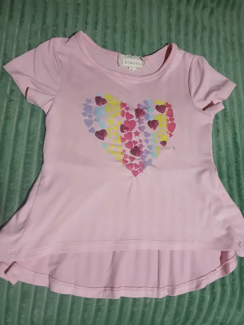 Vestido infantil con diseño de flor y falda tutú - 2