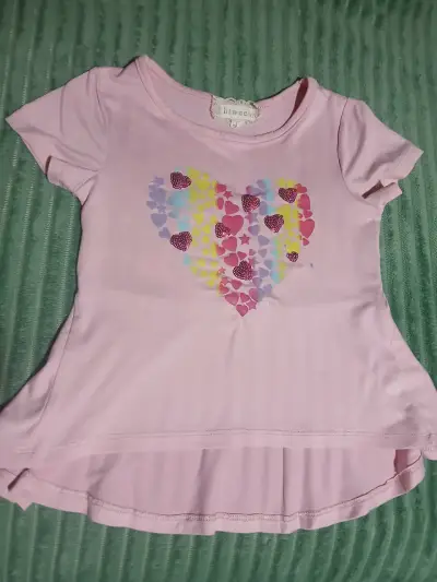 Vestido infantil con diseño de flor y falda tutú - miniatura 2