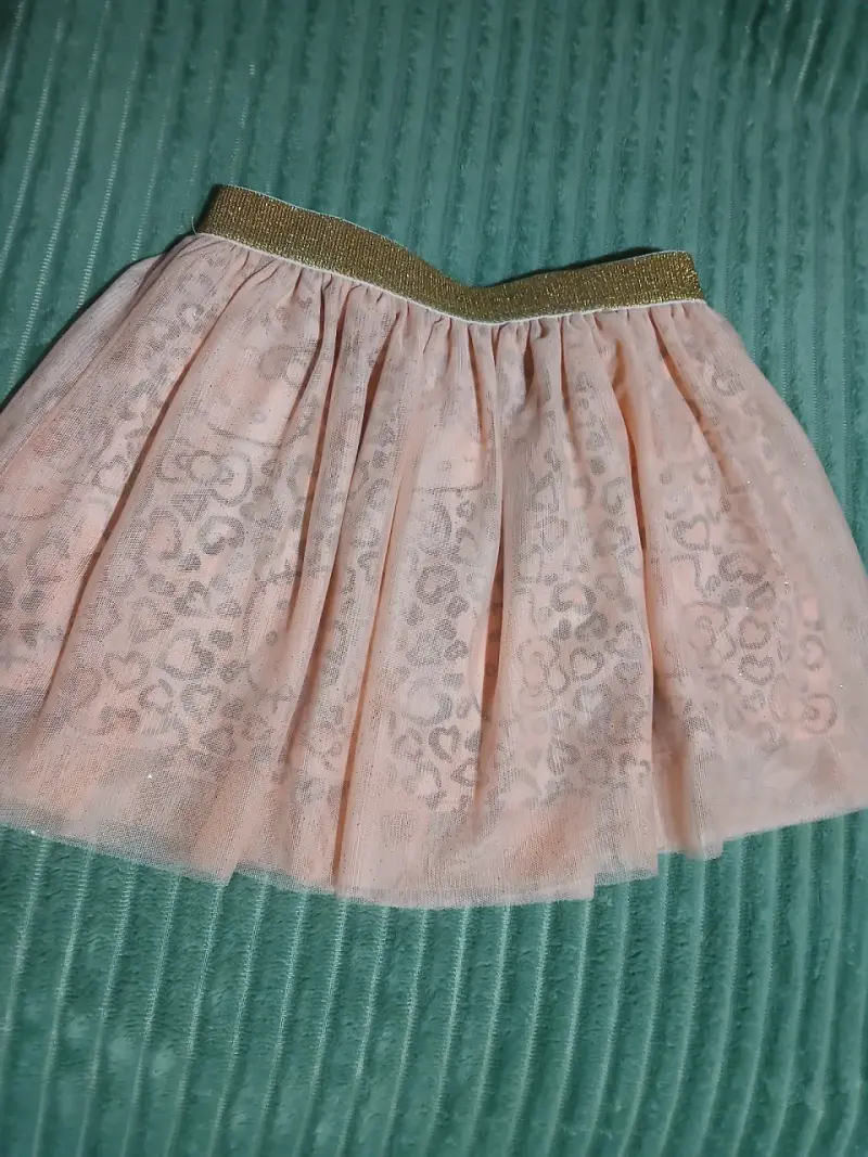 Vestido infantil con diseño de flor y falda tutú - 6