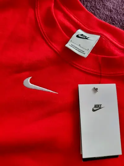 Polerón Nike rojo over size talla L - miniatura 1
