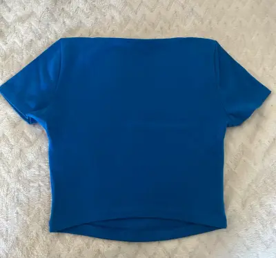 Polera azul de mujer Zara talla M - miniatura 2