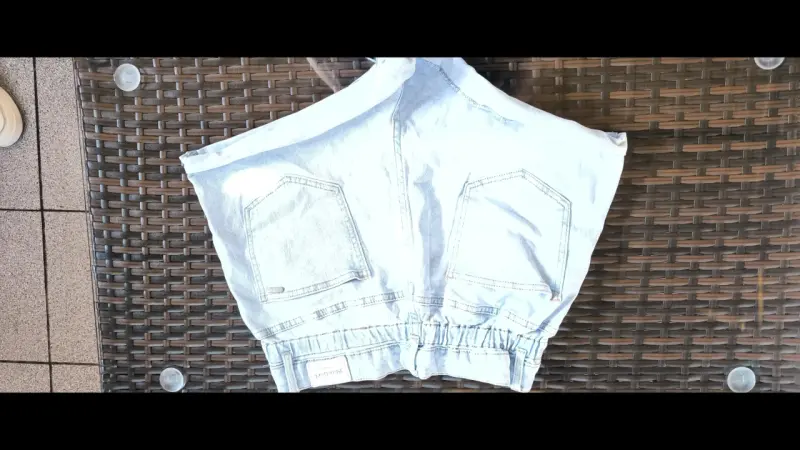 Shorts de mezclilla claros para mujer talla 32 - 2