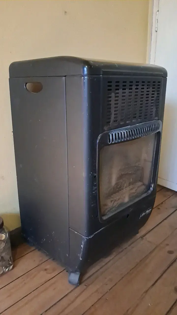 Estufa a gas Mini Fleim con ruedas - 2