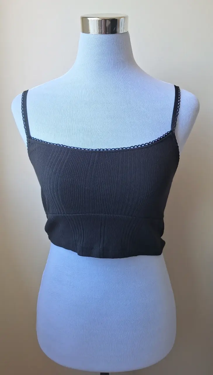 Conjunto de Top y Blusa Negra con Lazo - 2