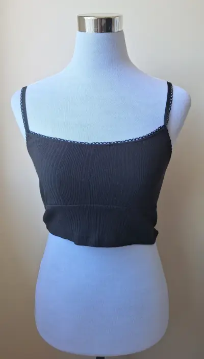 Conjunto de Top y Blusa Negra con Lazo - miniatura 2