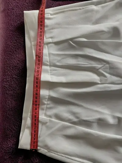 Pantalones blancos hueso de vestir Anewsta talla L - miniatura 2