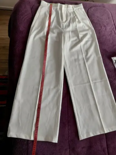 Pantalones blancos hueso de vestir Anewsta talla L - miniatura 4